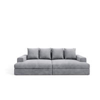 SOFA 4-Sitzer Cord Grau - Grau, Textil (167/42/272cm) - Furnisell