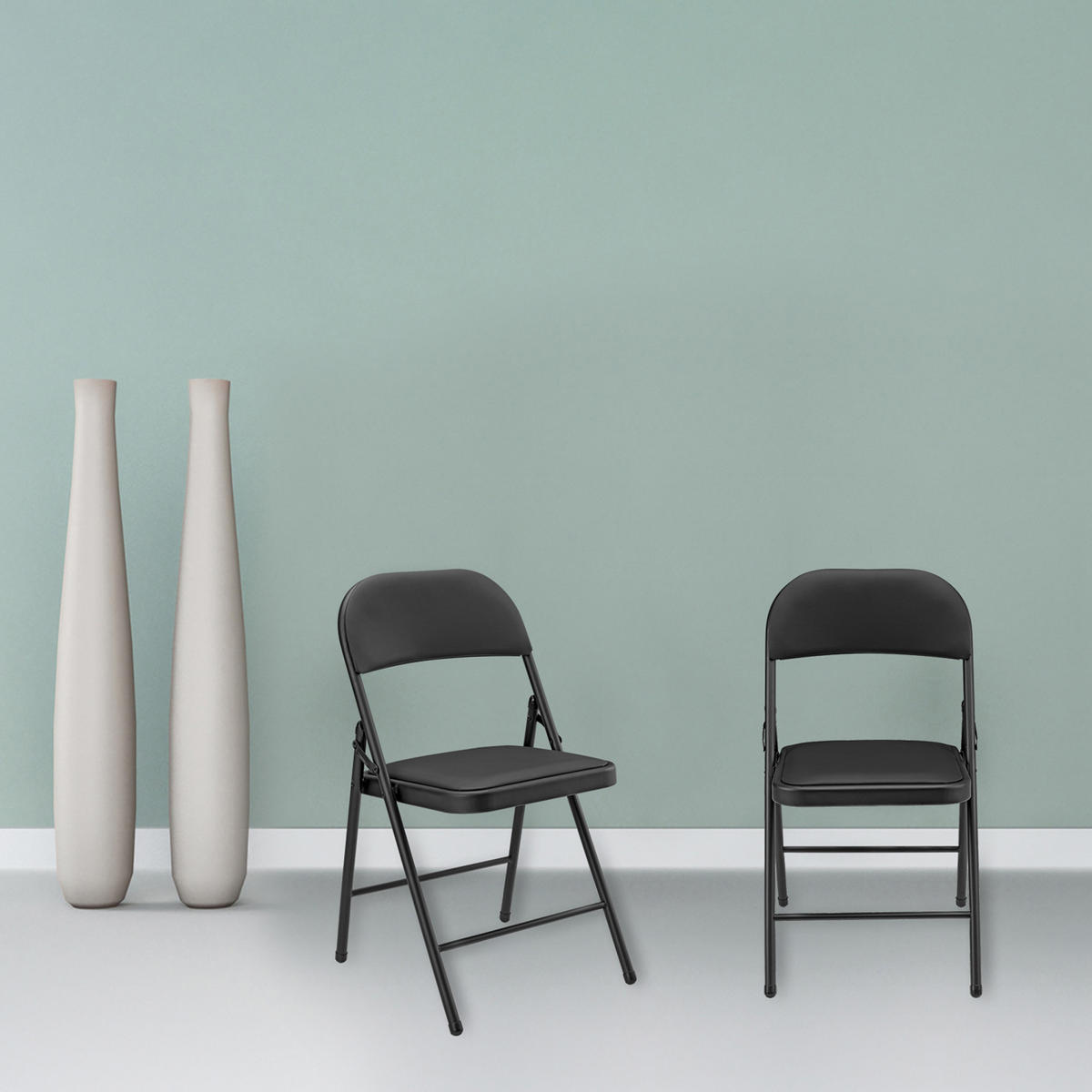 SÚPRAVA 6 STOLIČIEK - čierna, kov/plast (46/80/50cm) - pro.tec