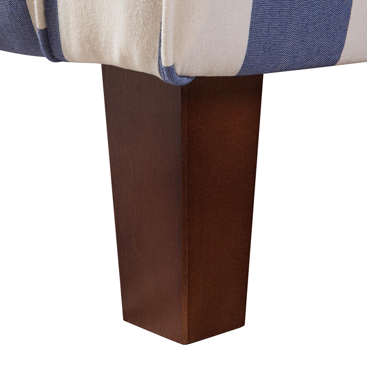 SESSEL ohne Hocker - Webstoff - Blau gestreift - Blau, Holz/Textil (78/95/78cm) - home24