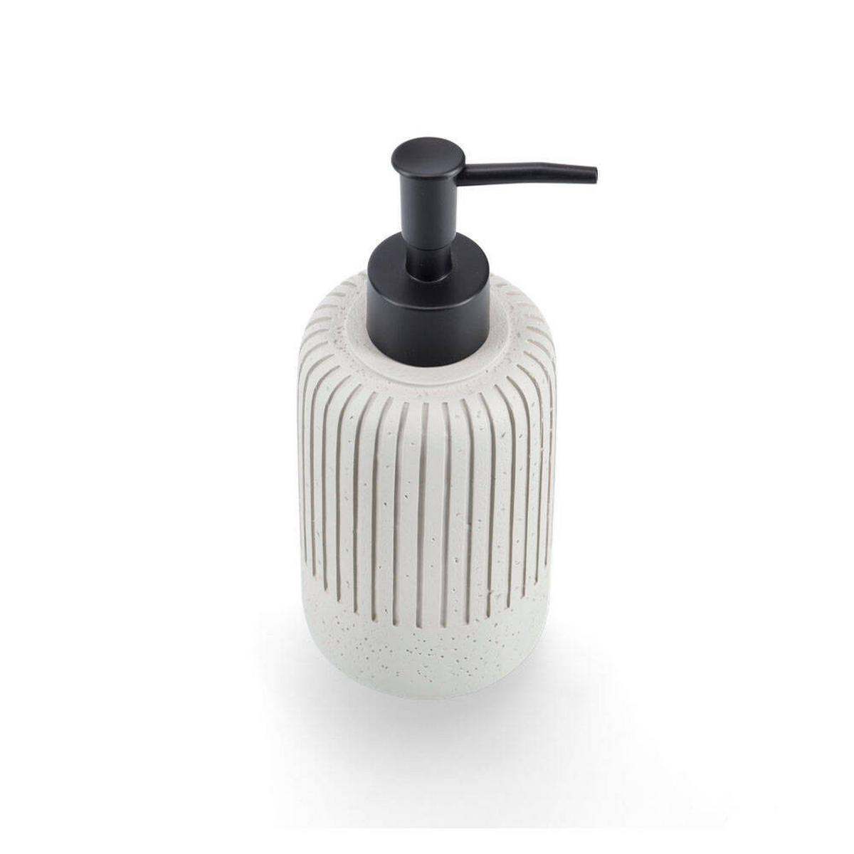 SEIFENSPENDER Cement Ø 7,2 cm - Weiß, Stein (7.2/18/7.2cm)