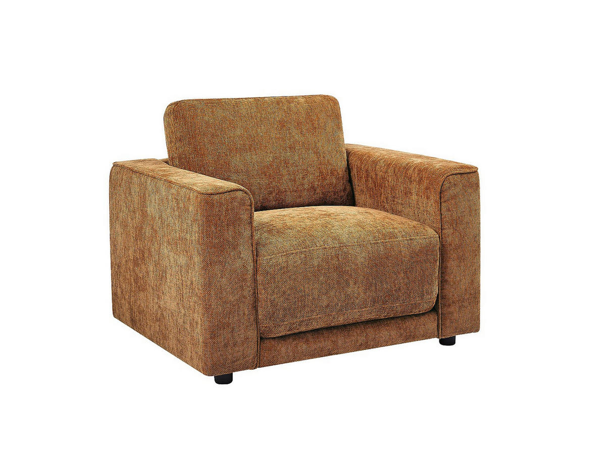 SESSEL mit gerader Rückenlehne - 1 Person - stoff - terracotta Netuso - Terracotta, Textil (101/82/89cm) - Vente-Unique