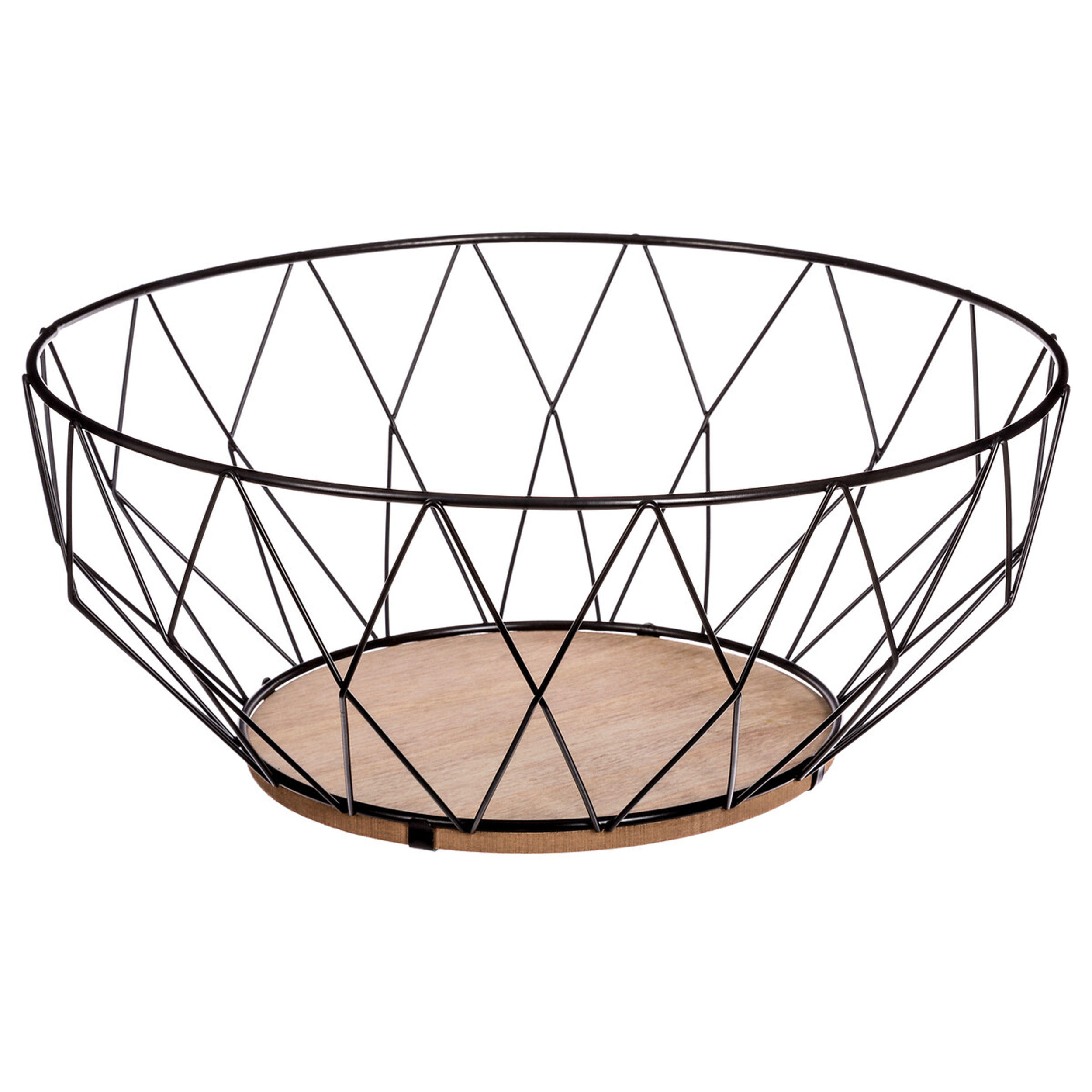 AUFBEWAHRUNGSKORB Losange, Metall, MDF, 28 cm - Silberfarben, Metall (28/11.5/28cm) - 5five Simply Smart