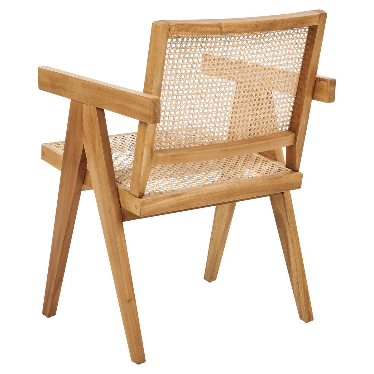 ESSZIMMERSTUHL Mahagoniholz Hellbraun Westbrook - Naturfarben, Holz (55/82/52cm) - Beliani