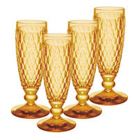 SEKTGLÄSER Boston Coloured Saffron 145 ml 4er Set - Gelb, Glas (0.145L) - Villeroy & Boch