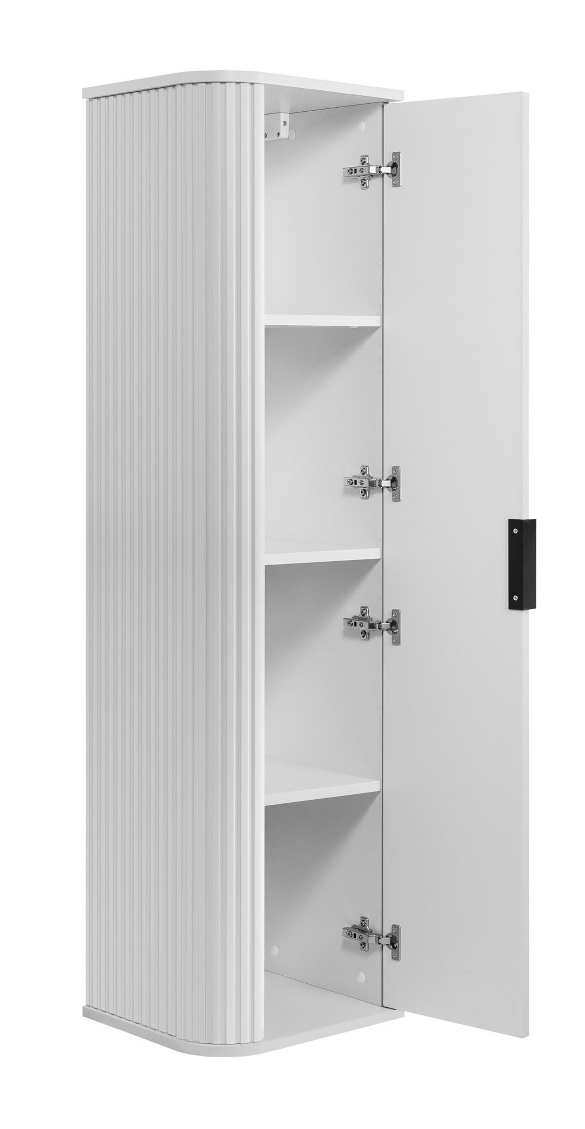 BADMÖBEL-SET 2-tlg Weiß matt 80/51/41 cm und 35/139/31 cm - Weiß, Holzwerkstoff (80.4/51.7/41.5cm) - Rodan