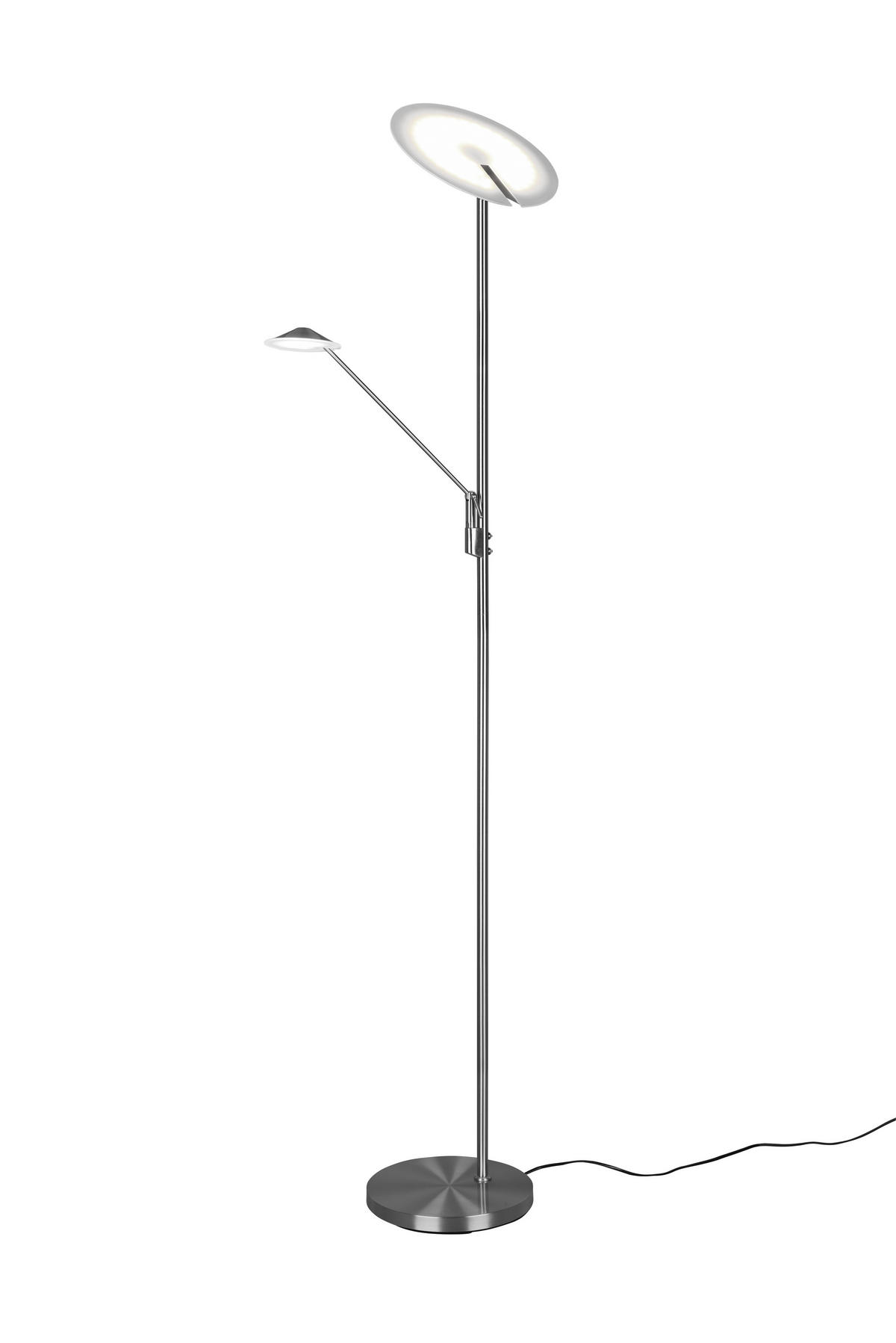 STEHLAMPE BRANTFORD - Grau - 41.6/41.6/180 cm - Grau, Metall (30/30/180cm) - Trio Leuchten