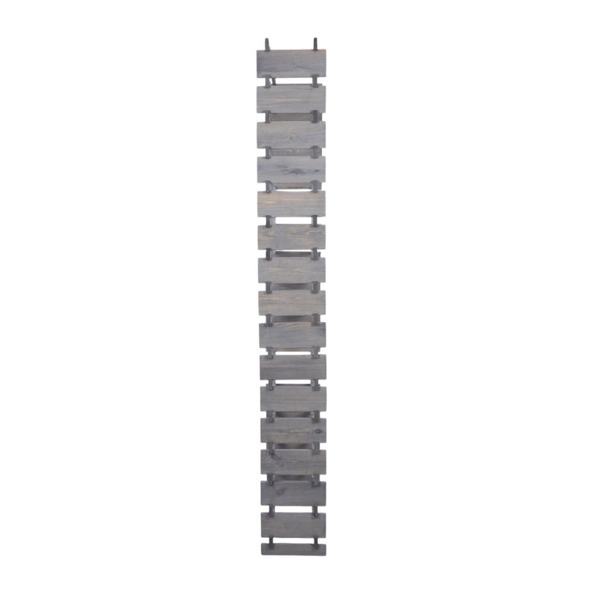 WEINREGAL VINOTECA FLEX PRO HxBxT 219x65x28cm 96 Flaschen auf 16 Ebenen Grau - Grau, Holz (65/219/28cm) - PROREGAL