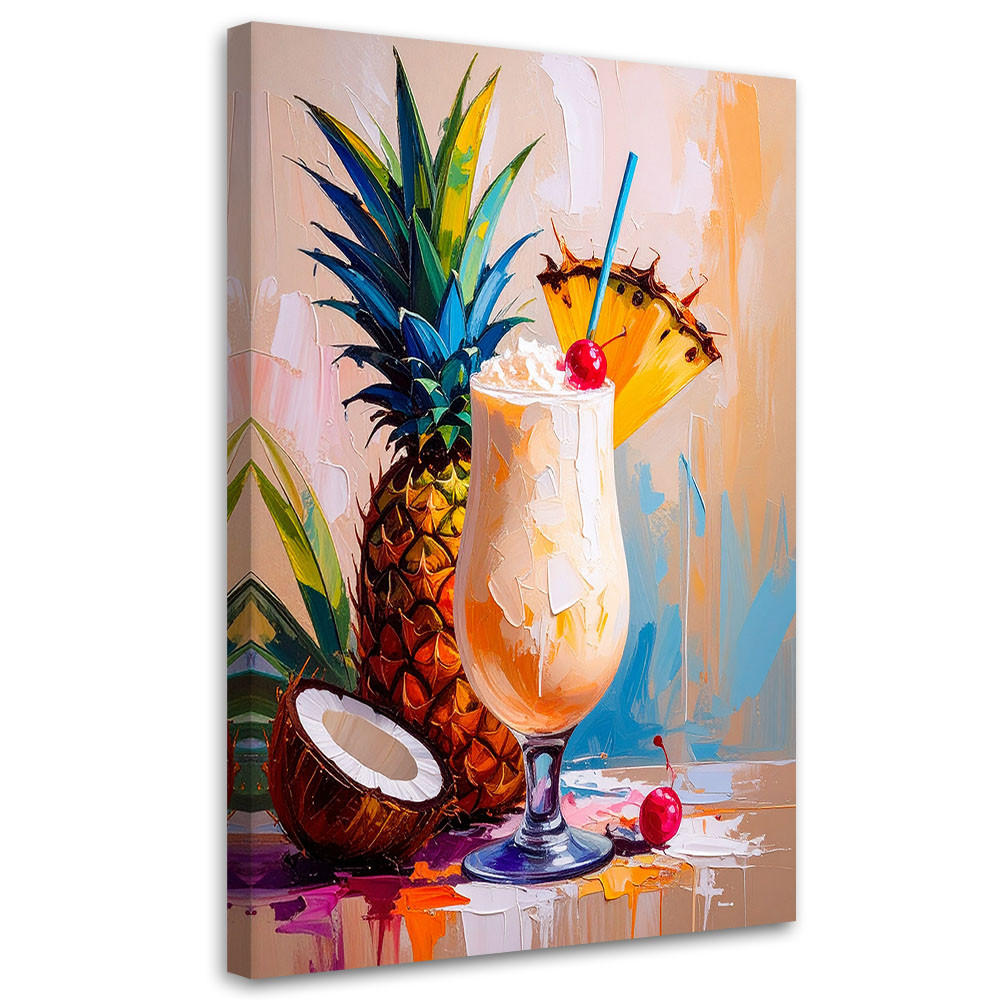 Feeby Leinwandbild Beige 60x90 cm