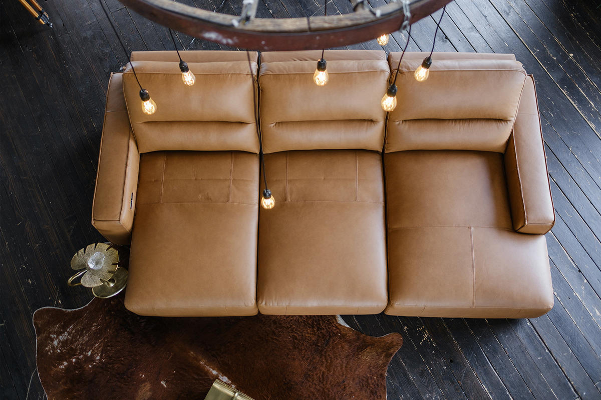 BIGSOFA DORI Braun Leder - Dunkelbraun/Schwarz, Leder/Kunststoff (288/92/164cm) - KAWOLA
