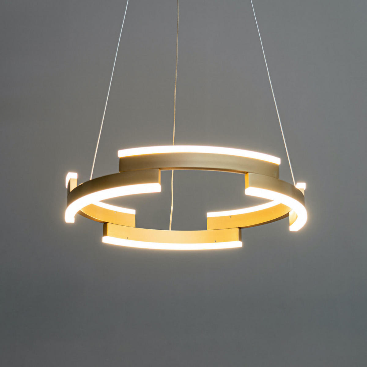 HÄNGELEUCHTE Ola, Gold / Messing, 120cm - Goldfarben, Metall (120/6/120cm) - KOSILUM