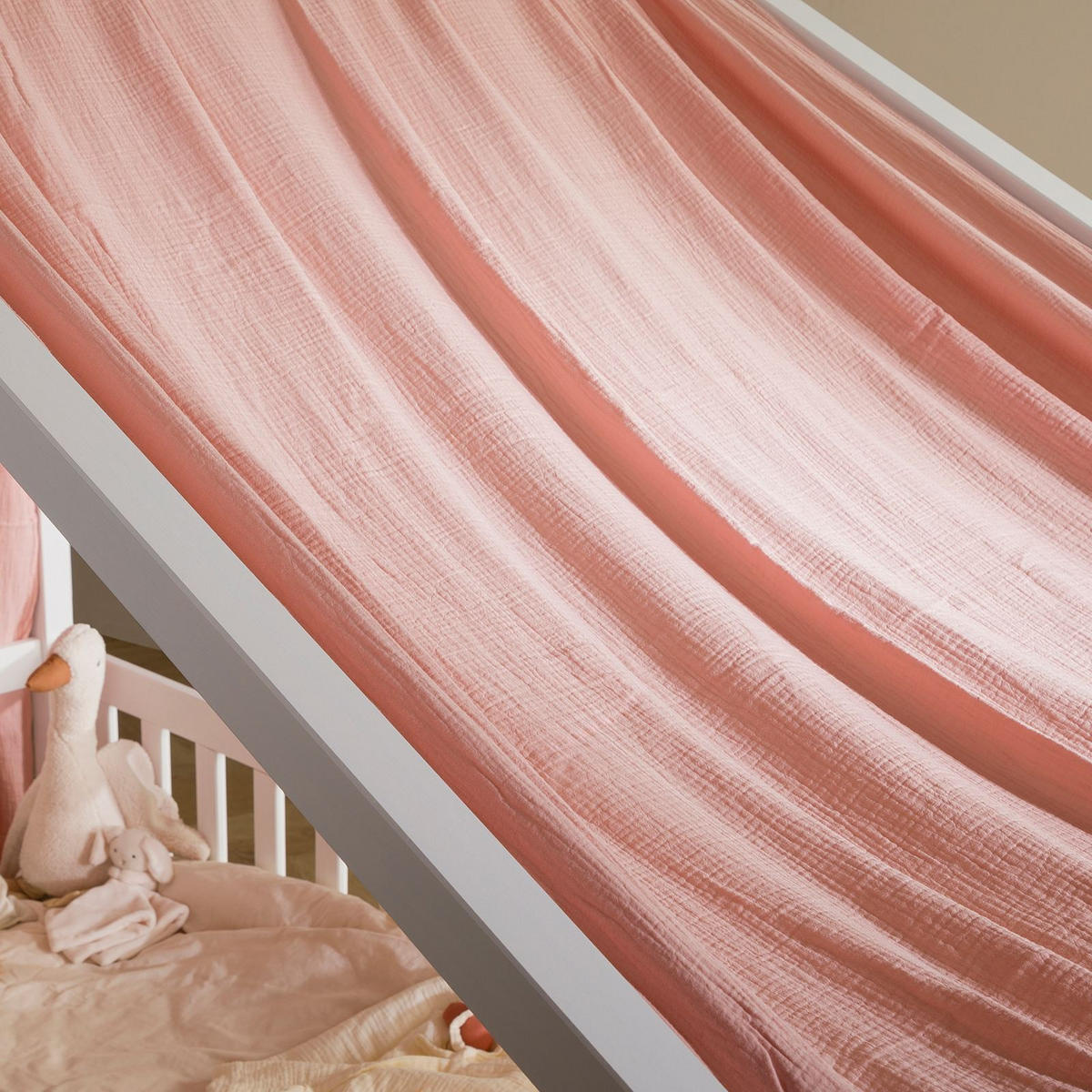 HAUSBETT-HIMMEL LIAN rosa - Rosa, Textil - IDIMEX