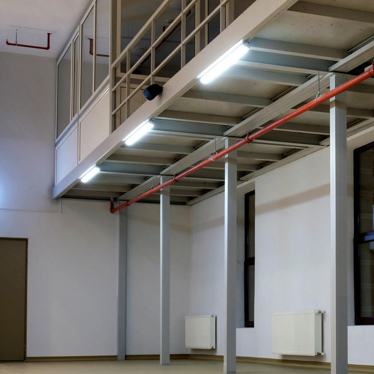 LED DECKENLEUCHTE Weiß Kunststoff 6er Set - Weiß, Kunststoff (120/6.5/5.8cm)