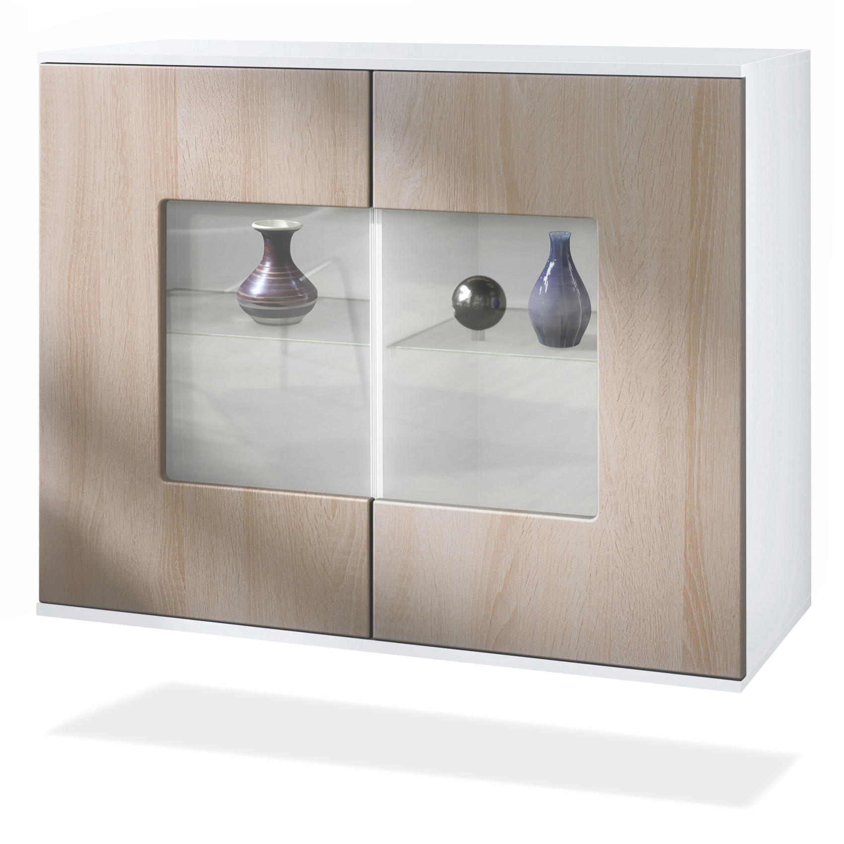 KOMMODE Grömitz Eiche sägerau - Eiche San Remo, Holzwerkstoff (92.5/73.5/35cm) - Vladon