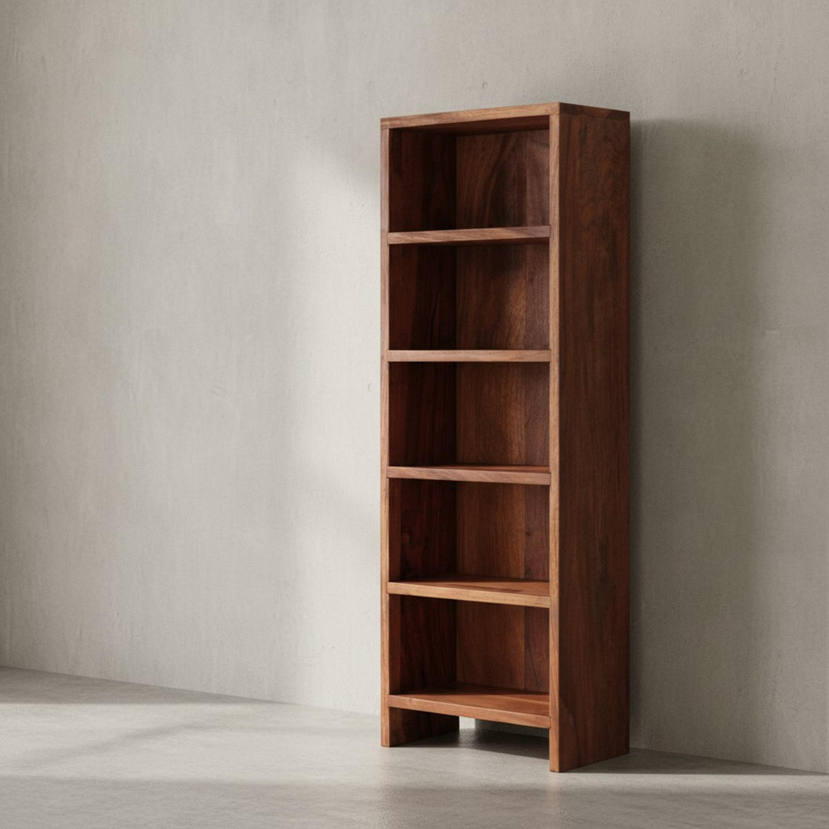 CD-REGAL Massivholz Pflegeleicht 90cm, Braun 30x17x90 cm - Braun, Holz (30/90/17cm) - KADIMA DESIGN