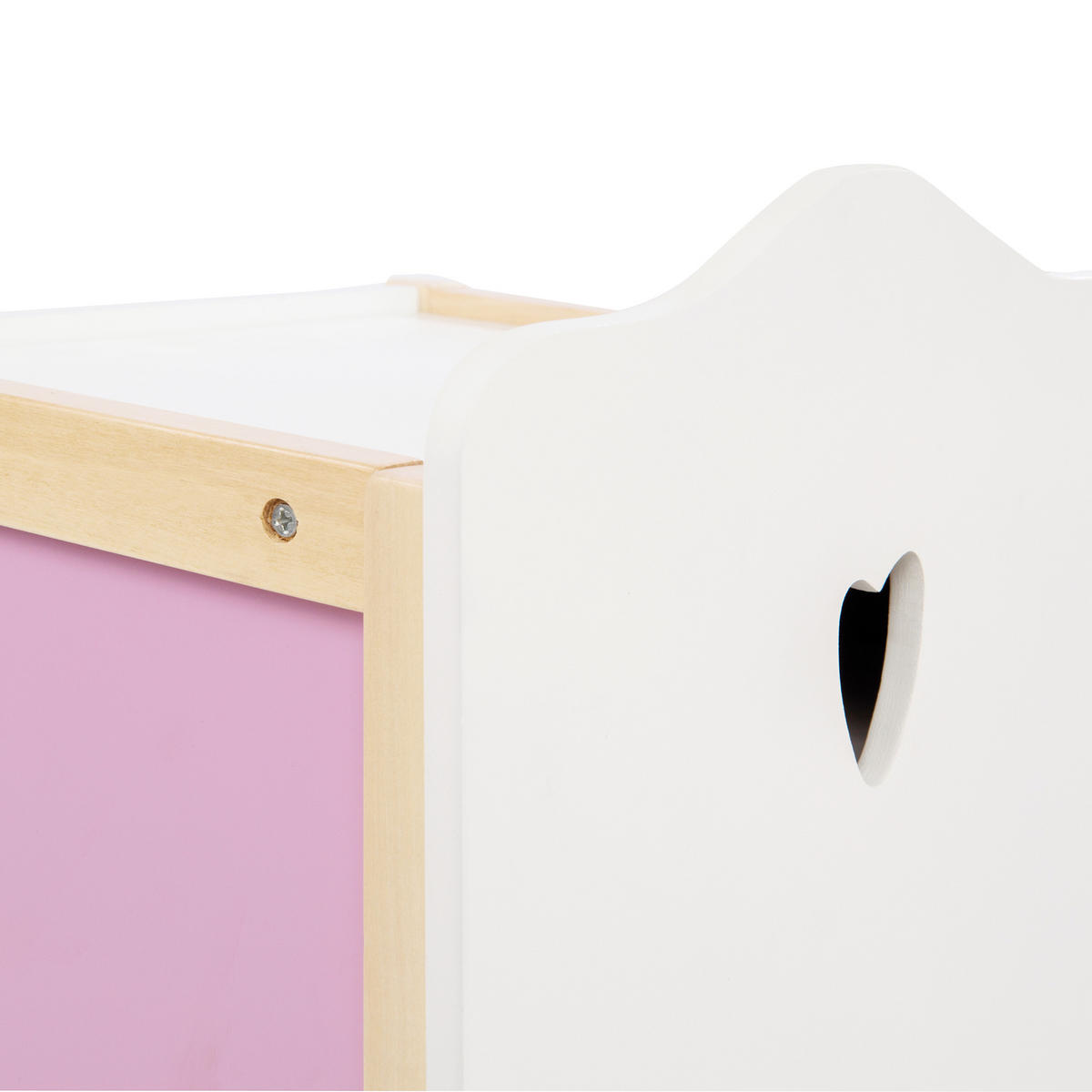PUPPENKLEIDERSCHRANK Scarlett - Multicolor, Holzwerkstoff (29.5/52/26cm) - Roba