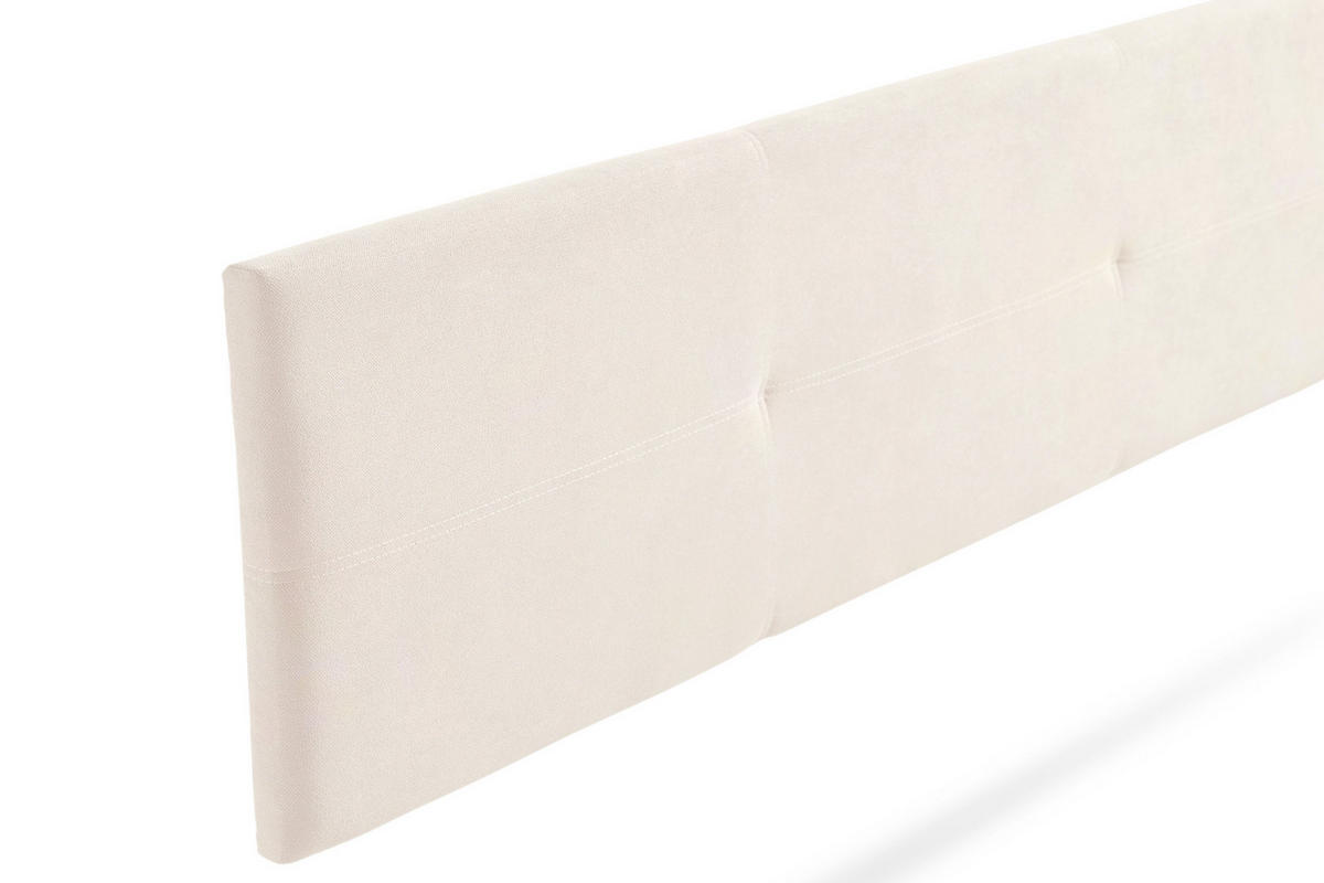 KOPFTEIL gepolstert ALMA Aqualine 145x50x5 cm - Beige - Moonia - Beige, Holz (145/5/50cm)