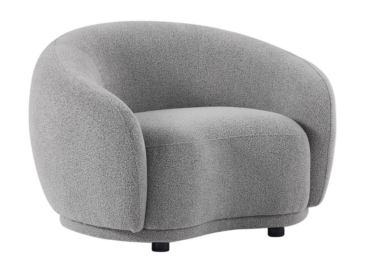 SESSEL - Bouclé-Stoff - Grau - BOVANA - Grau, Textil (90/70/110cm) - Pascal Morabito