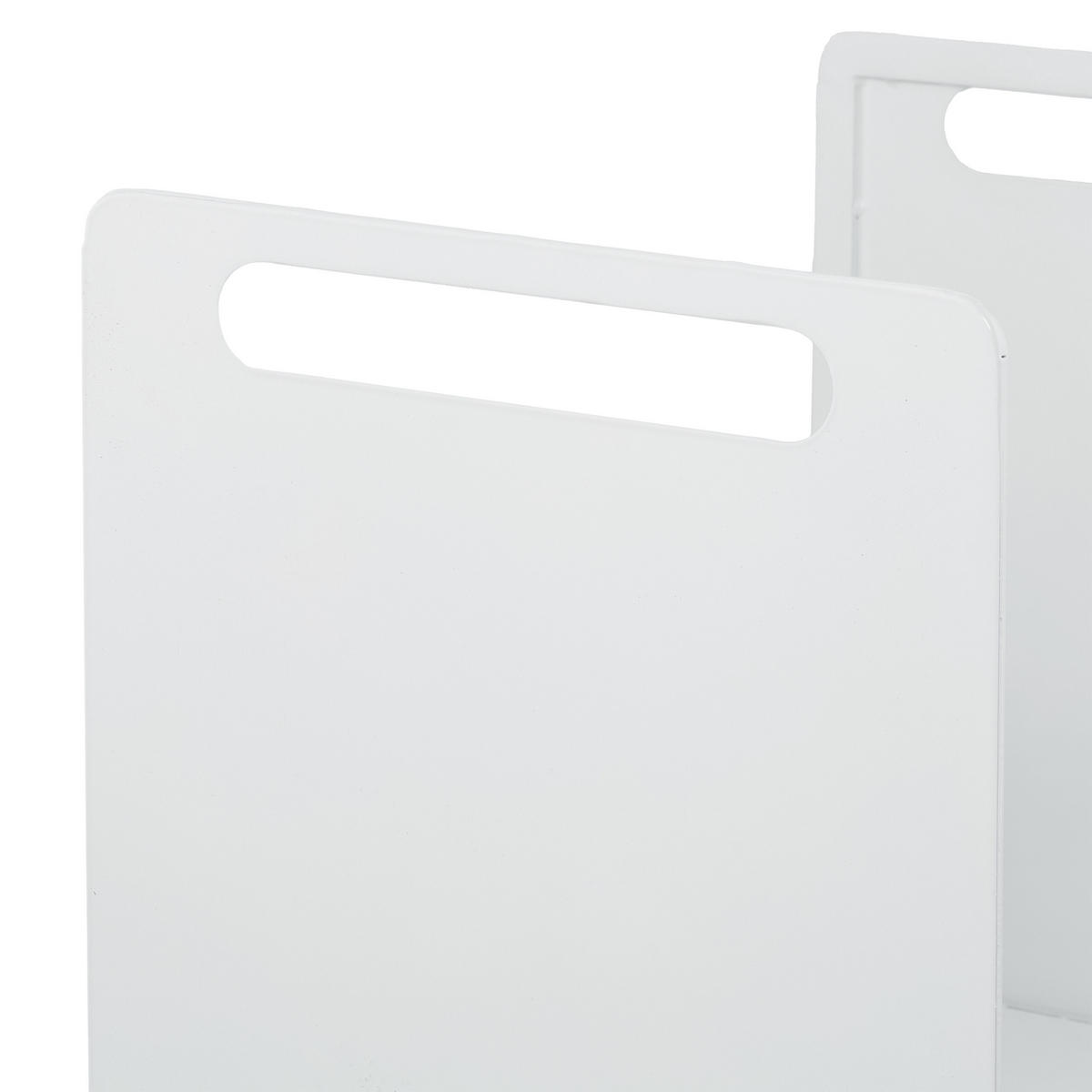 KAMINHOLZREGAL - Weiß, Metall (40/35/30cm) - Relaxdays