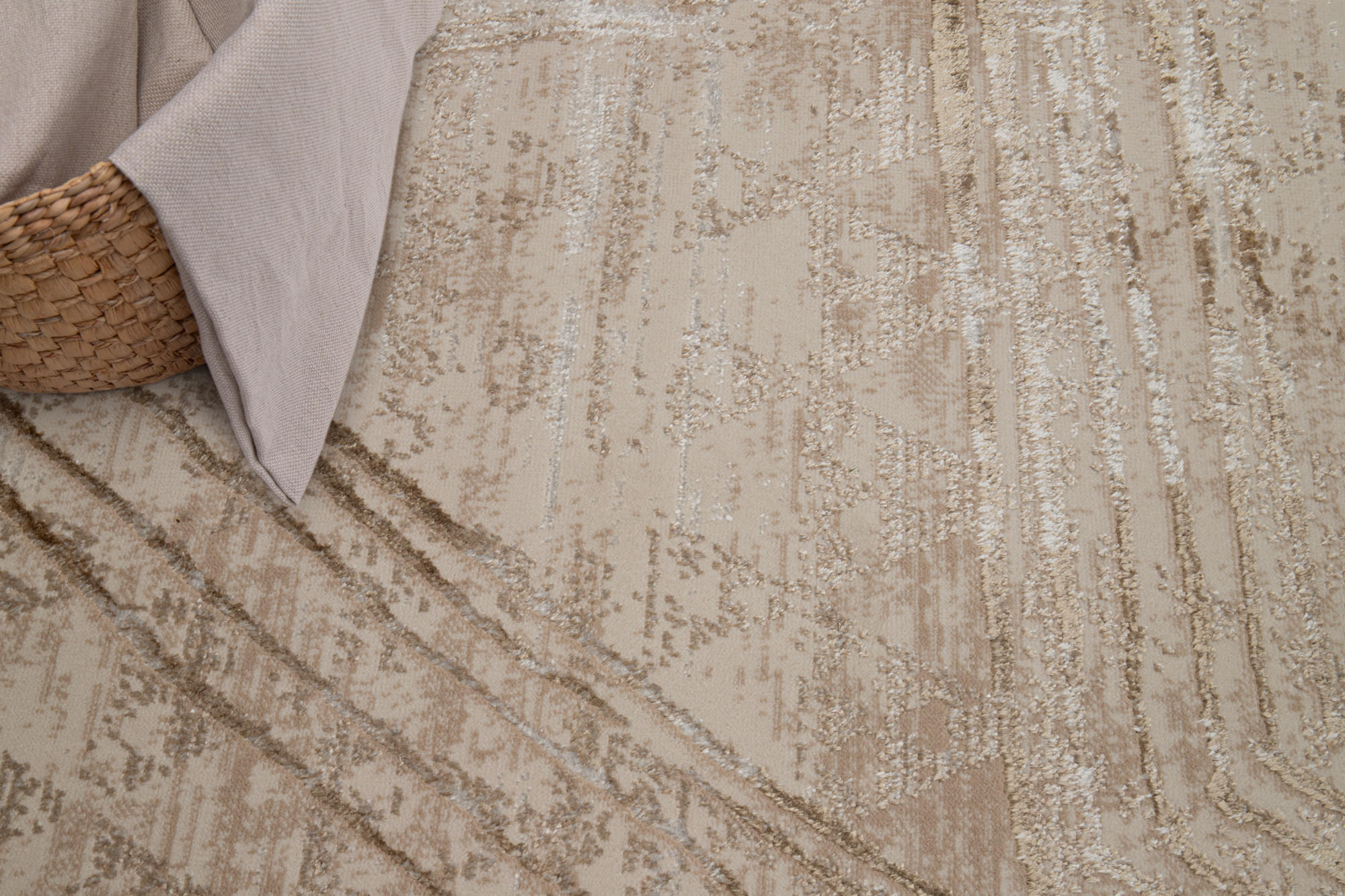 Thumbnail - Tapiso Teppich, Creme, Textil, 80x150 cm, Teppiche & Böden, Teppiche