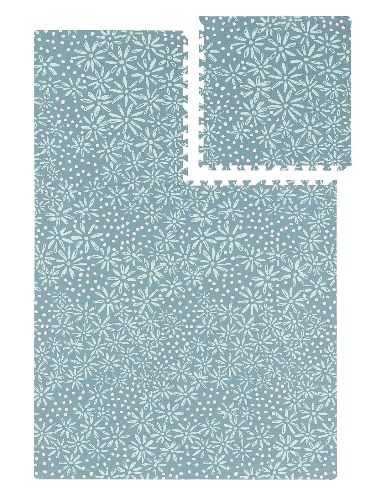 SPIELMATTE Daisy Blau 120x180 cm - Blau, Textil (120/180cm) - Lytte