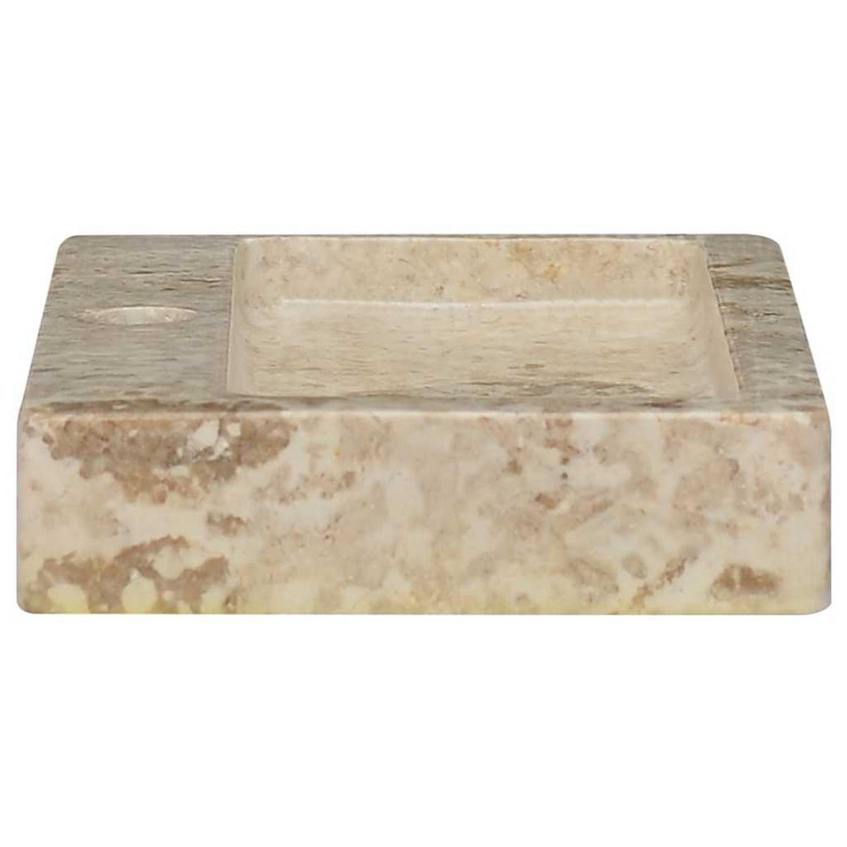 WASCHBECKEN Latham 38/24/6.5 cm - Creme, Stein (38/6.5/24cm) - Nettlife