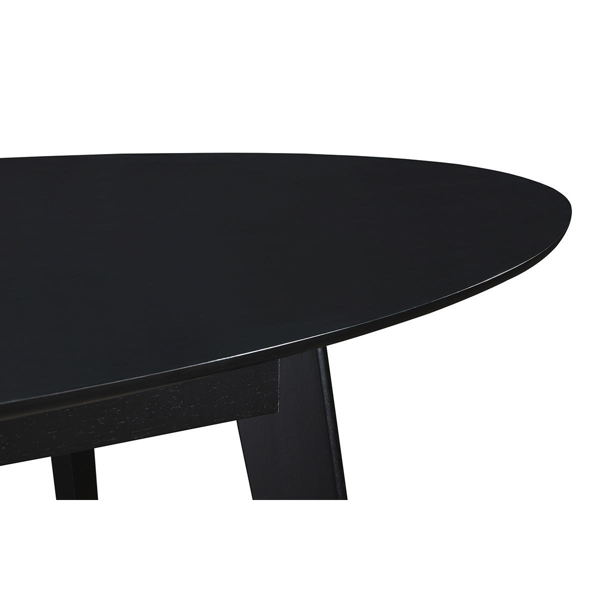 ESSTISCH Ausziehbar Schwarz L160-200 MARIK - Schwarz, Holz (200/90/75cm) - Miliboo