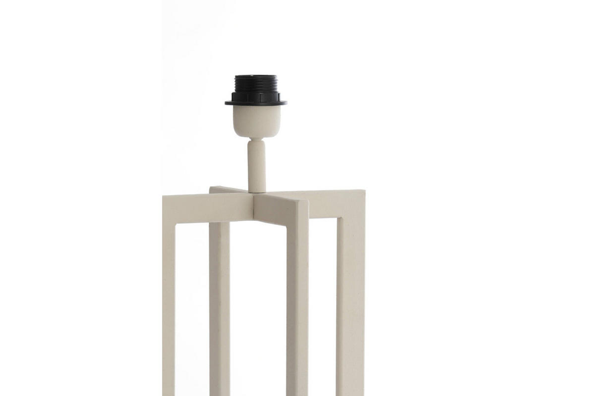 LAMPENFUSS MACE 21x21x46 cm, Metall, Creme - Creme, Metall (21/21/46cm) - Light & Living