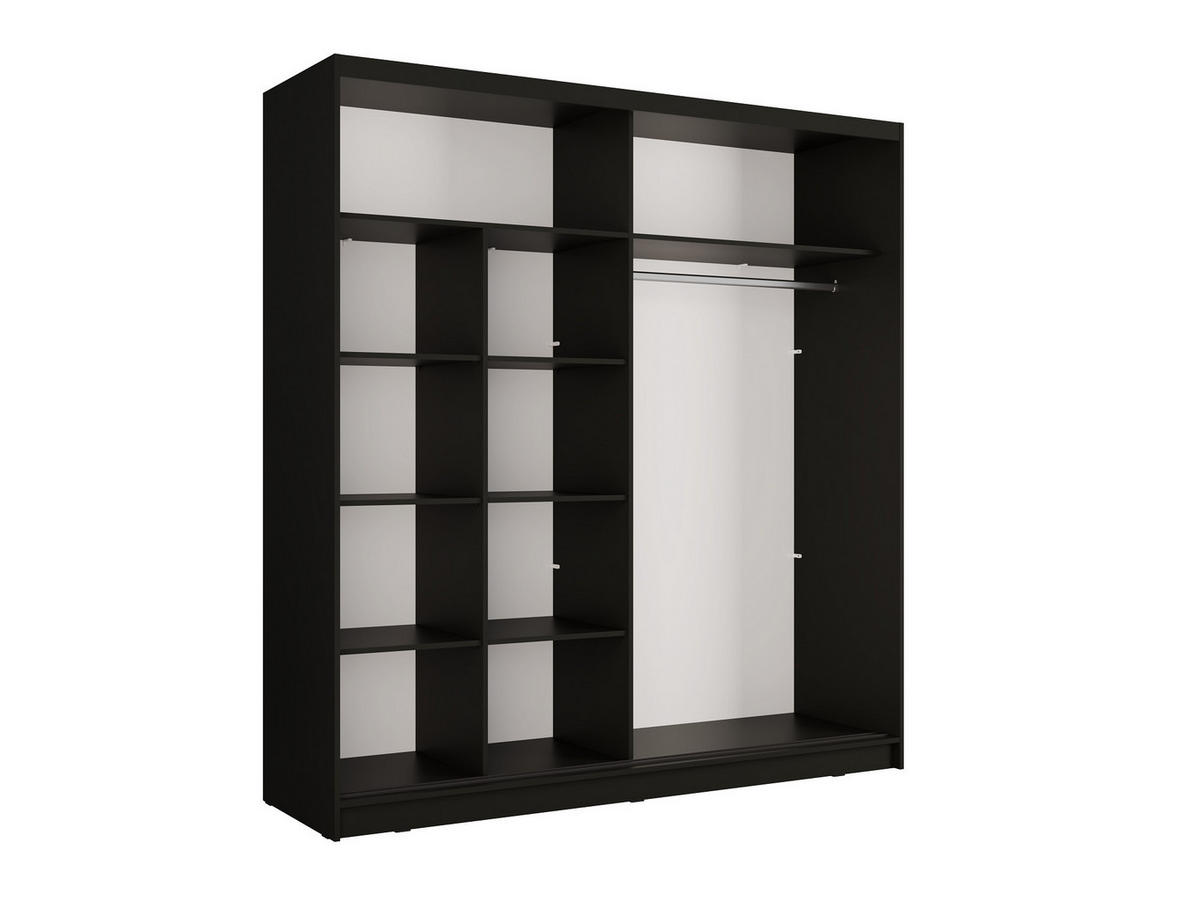 SCHIEBETÜRENSCHRANK ALUNA 11 - 205/215/62 cm 2-Türig Grau Graphite/Artsian Oak - Eiche Artisan/Grau, Holz/Holzwerkstoff (205/215/62cm)
