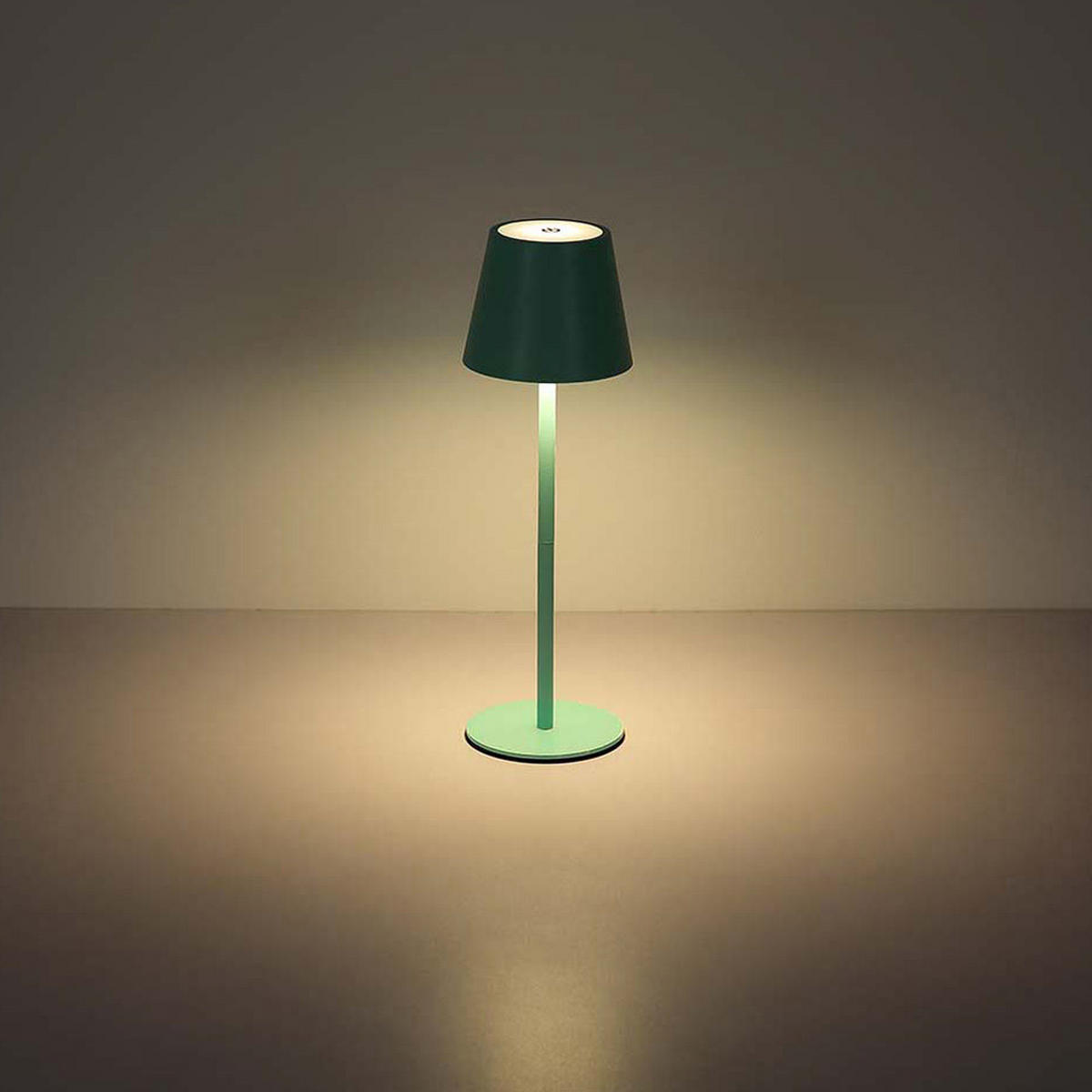 LED AUSSENLEUCHTE VANNIE I Türkis Opal - Türkis, Metall (11.5/11.5/36cm) - Globo Lighting