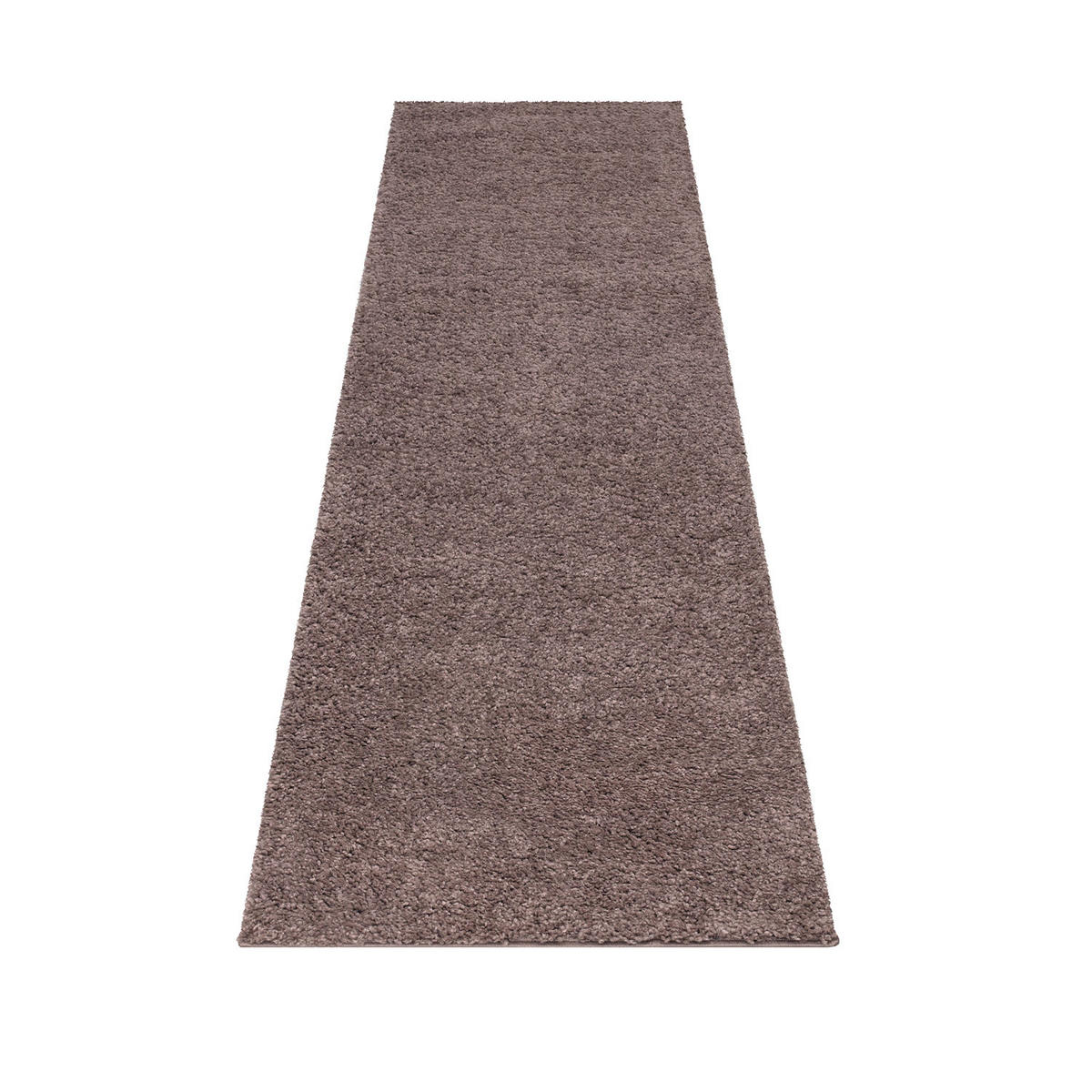HOCHFLOR-TEPPICH City Shaggy 500 Braun 80x300 cm - Braun, Textil (80/300cm) - carpet city