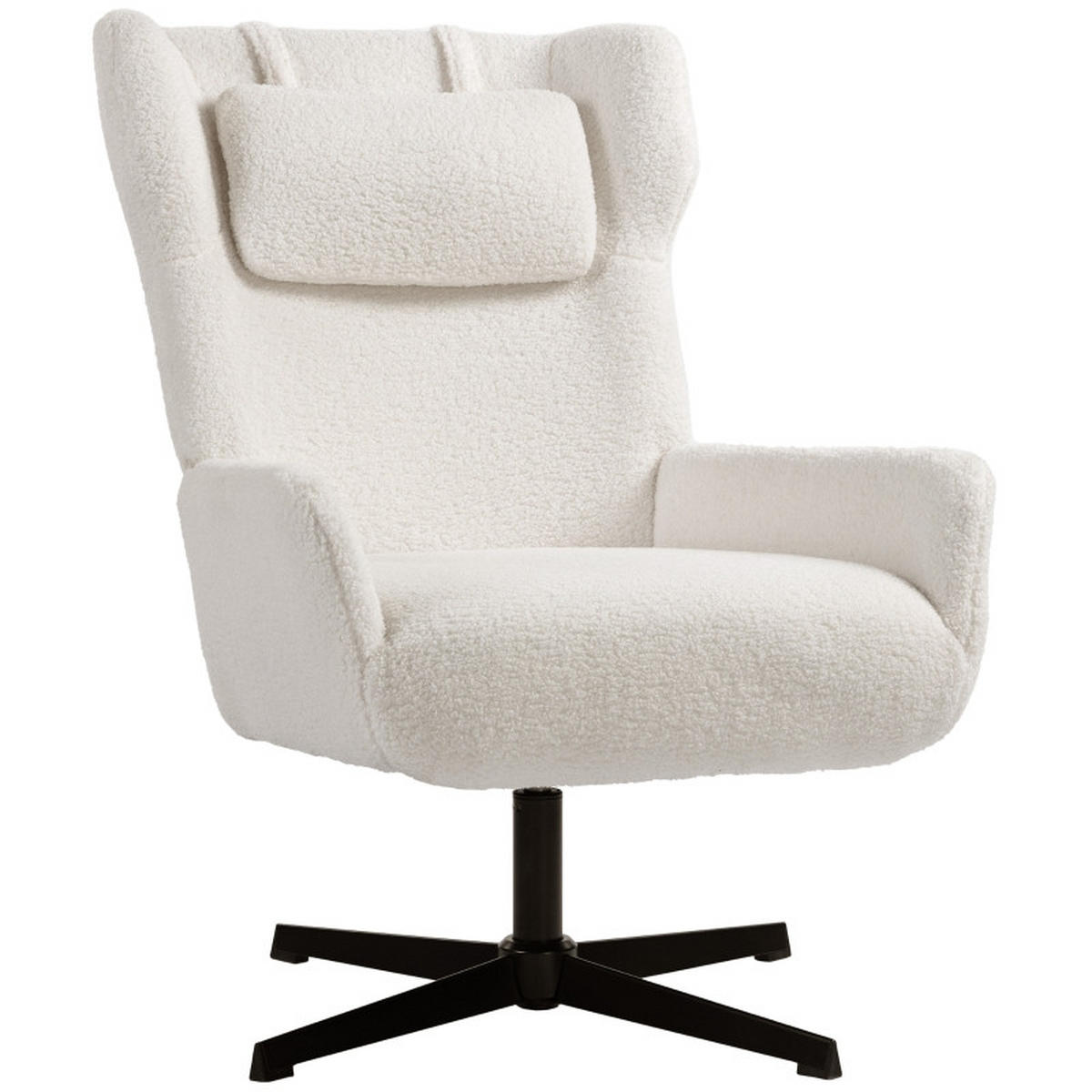 SESSEL DE-36054 mit Metallrahmen Cremeweiß - Creme, Metall (74/102/86.5cm) - ComfortXL