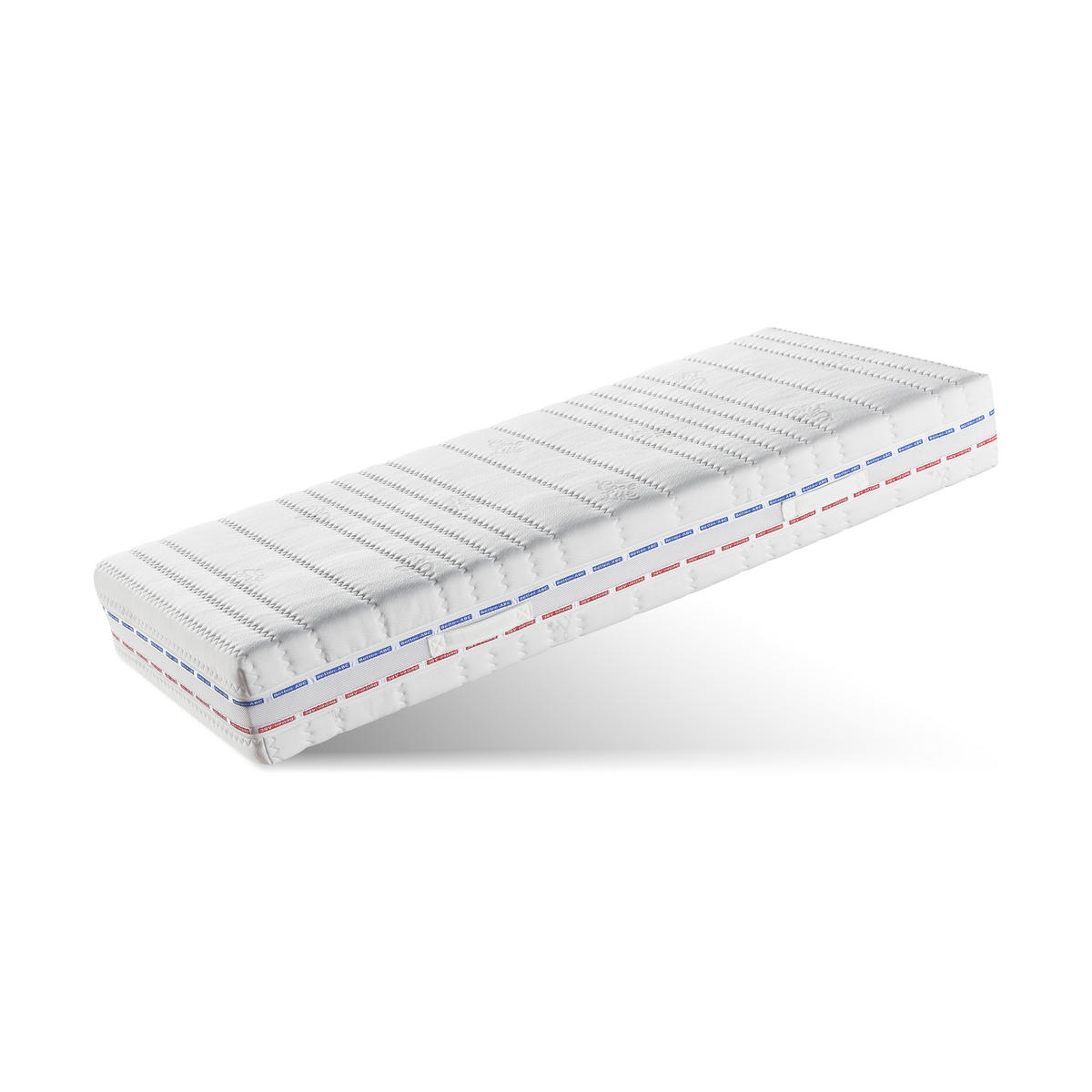 TASCHENFEDERKERNMATRATZE XXL-TFK, 7 Zonen, fester Härtegrad, Größe: 100x200 - Weiß, Textil (100/200cm) - Betten-ABC