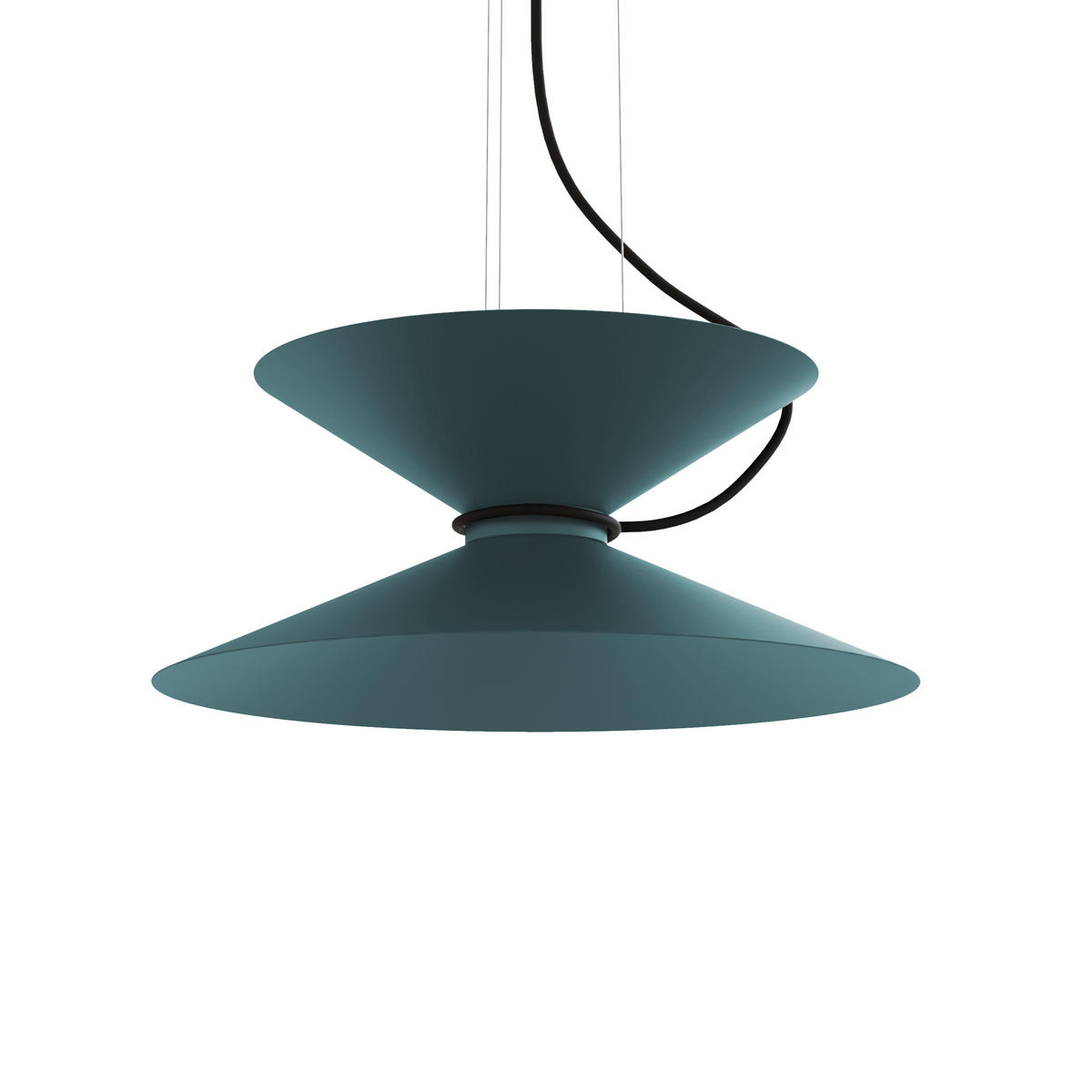 HÄNGELEUCHTE - Blau, Metall (40/40/20cm) - Lumicom