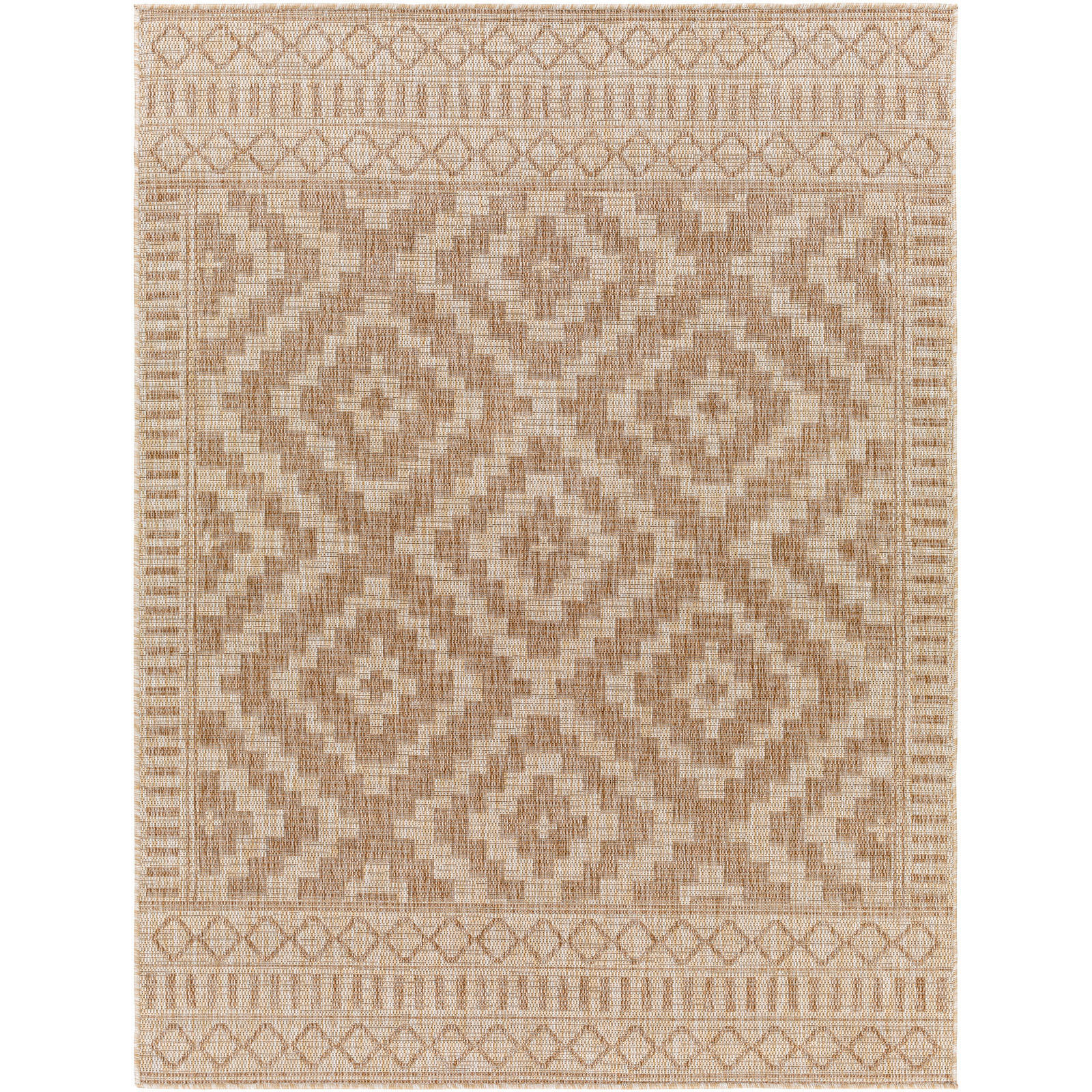 OUTDOORTEPPICH Tricia Jute-Optik 160/213 cm Dunkelbraun - Champagner, Textil (160/213cm) - LIVABLISS