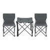 GARTENMÖBEL-SET 3 TLG. Banzi - Grau, Textil/Metall - casa.pro