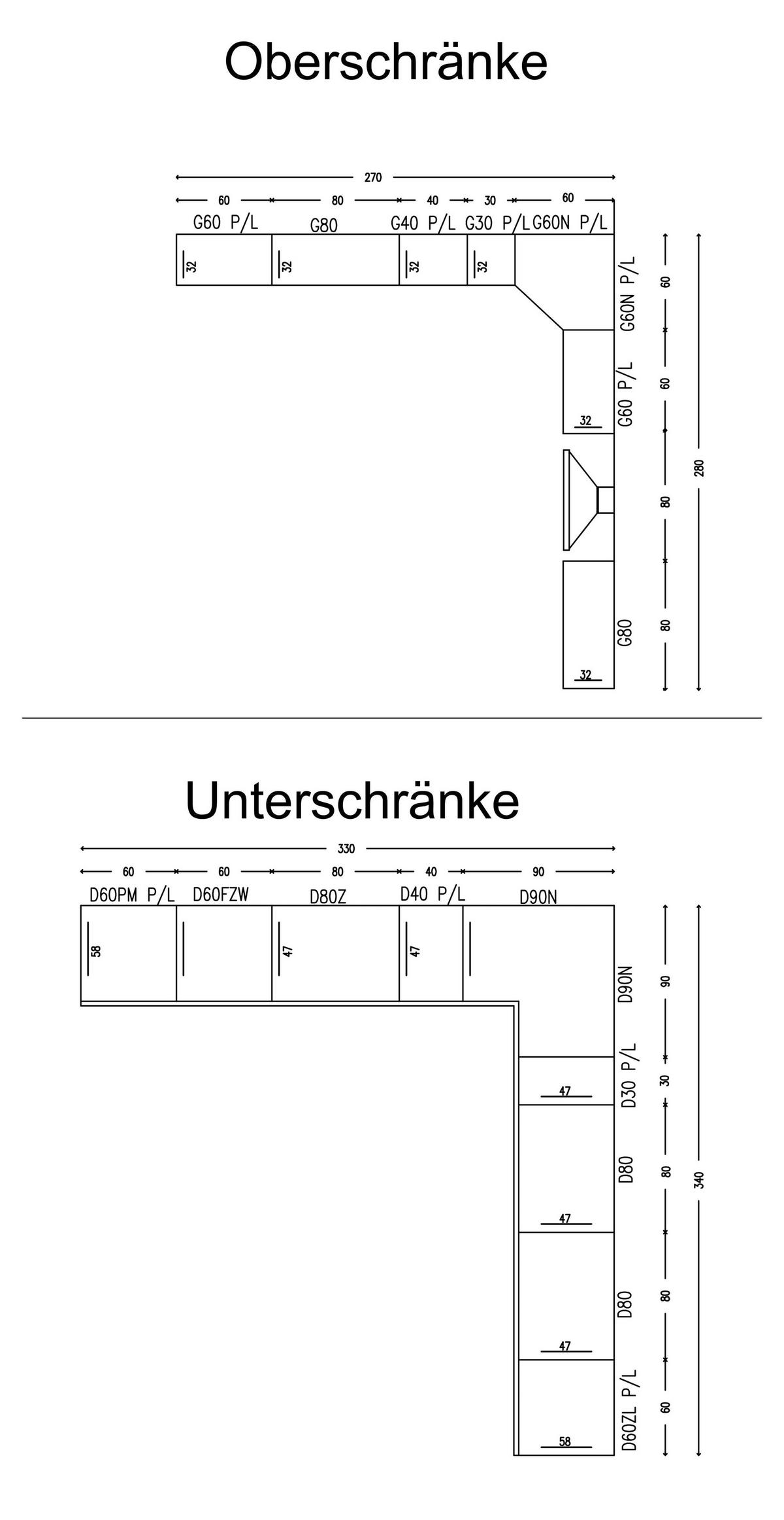 WINKELKÜCHE – Küchenzeile 330 x 340 cm VELORA – KU-S41 – Eiche Artisan - Eiche Artisan, Holzwerkstoff (330/212/340cm) - hi-markt