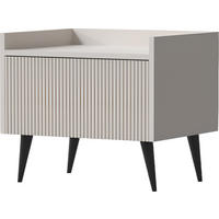 NACHTTISCH Arysa in Beige Cashmere 52/45/41 cm - Kaschmir/Beige, Holzwerkstoff/Metall (52/45/41cm) - WFL GROUP