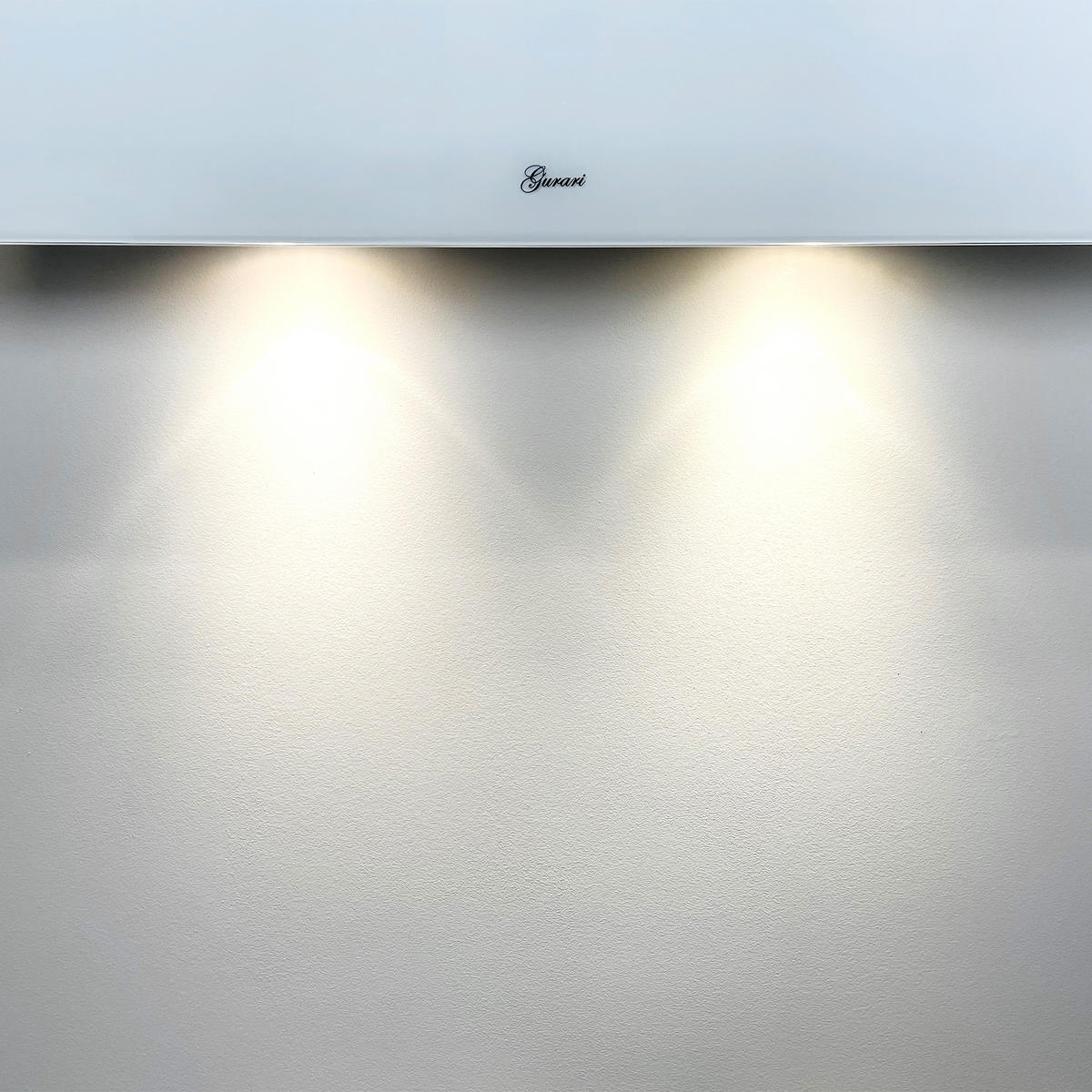 DUNSTABZUGSHAUBE GCH D 286 WH 8 PRIME + Umluftset, 80 cm Weißglas - Weiß, Glas/Metall (80/38.5/38cm) - Gurari