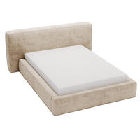 POLSTERBETT Monza 180x200 Beige - Beige, Textil (180/200cm) - Graingold