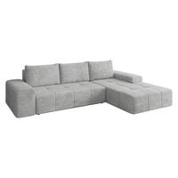 COLTAR Tonseo L, Dreapta - gri deschis/negru, material plastic/material textil (173/275cm) - MIRJAN24