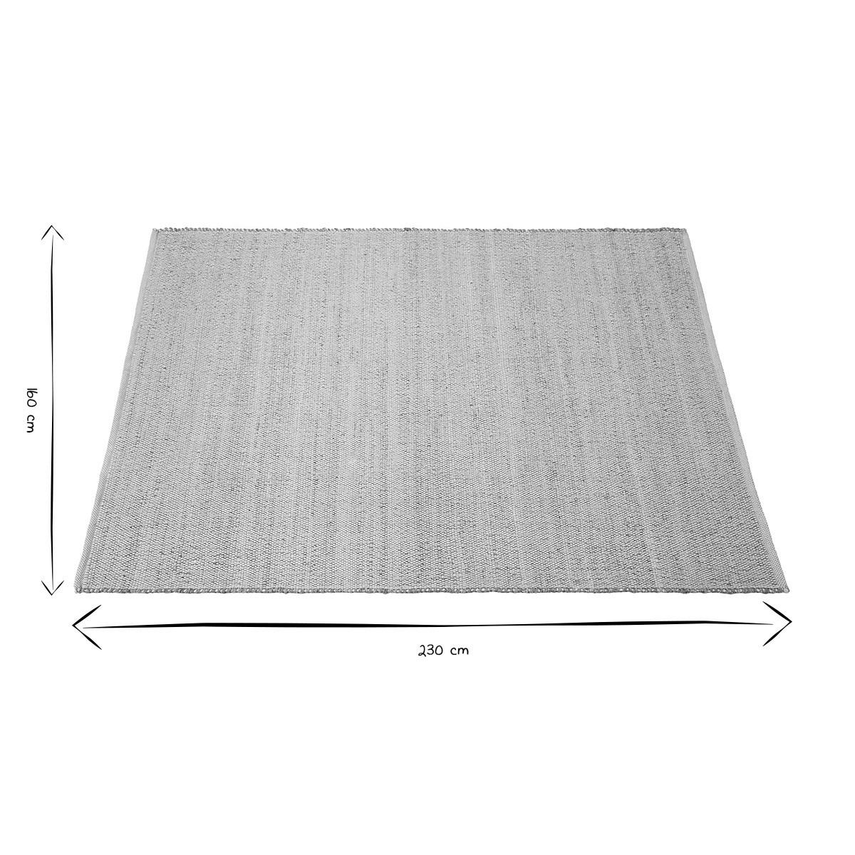TEPPICH Rechteckig Geflochten Jute Baumwolle Beige 160x230 CAMAO - Beige, Textil (160/230cm) - Miliboo