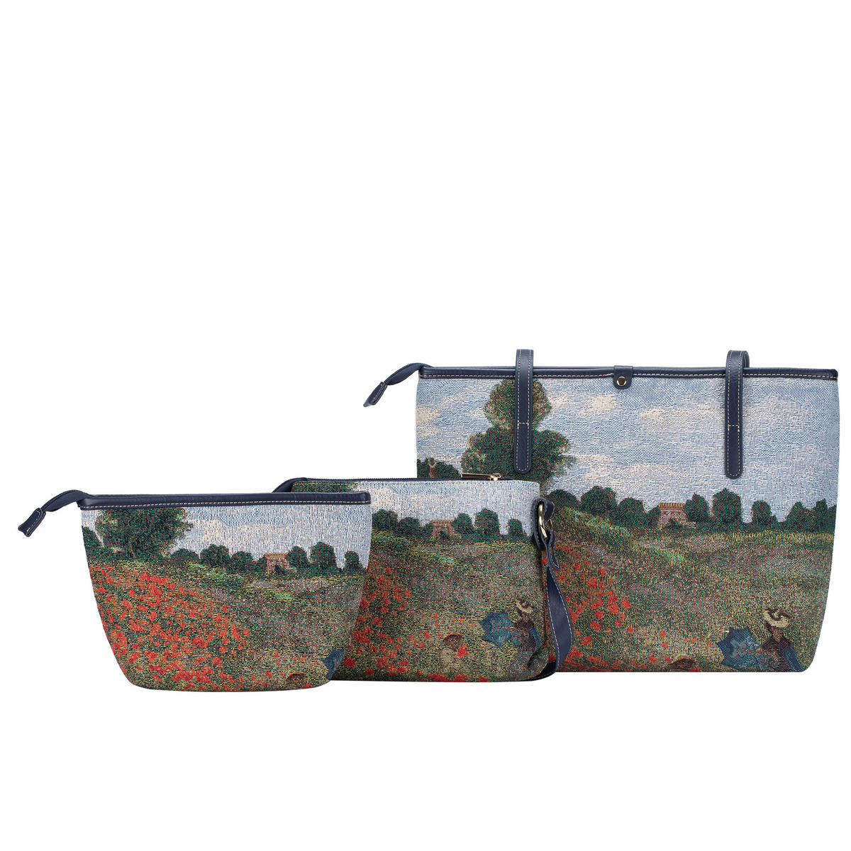 KOSMETIKTASCHE Claude Monet - Mohnfeld, Gobelinstoff, Bunt, 25 cm - Multicolor, Textil (8/6/25cm) - Goebel