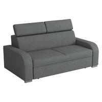 SOFA Oslo 3 - Dunkelgrau/Silberfarben, Holz/Kunststoff (200/85/100cm) - MIRJAN24