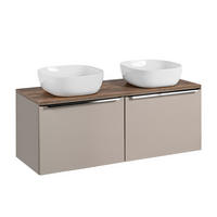 DVOJUMYVADLO 120cm Éros Krtek - šedohnědá, kompozitní dřevo (120/48/46cm) - Petits-meubles