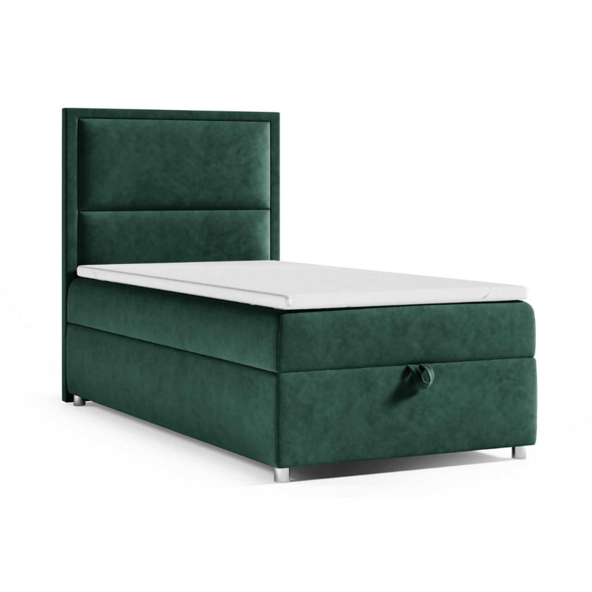 BOXBETT mit Bettkasten Trinity K11-SINGLE Bonellfederkern inkl. Topper - Grün, Holz/Holzwerkstoff (70/200cm) - Best For Home