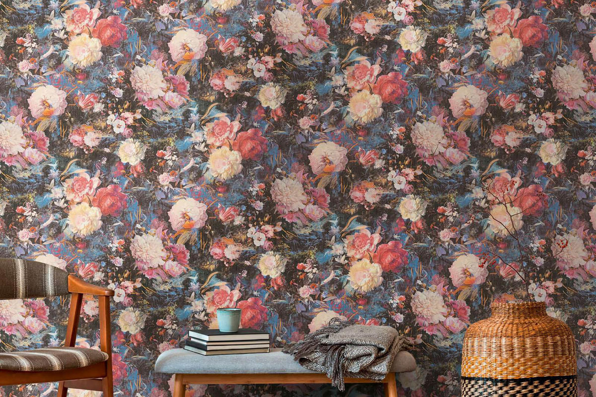 VLIESTAPETE Bunt 53/1005 cm - Multicolor, Textil (53/1cm) - KUNSTLOFT