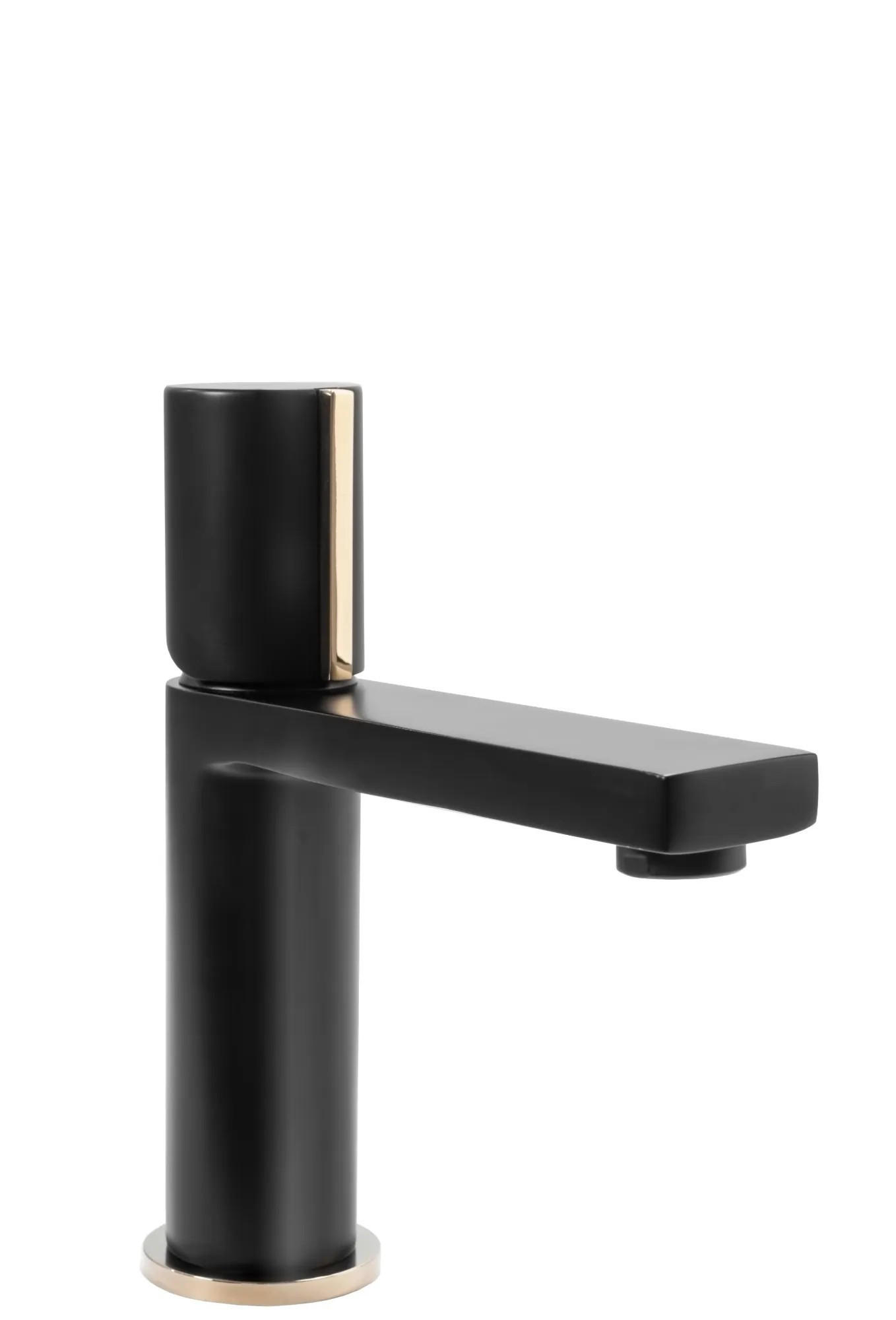 WASCHBECKENARMATUR Rea Icon Black Low - Schwarz, Metall (5/18/15cm) - REA