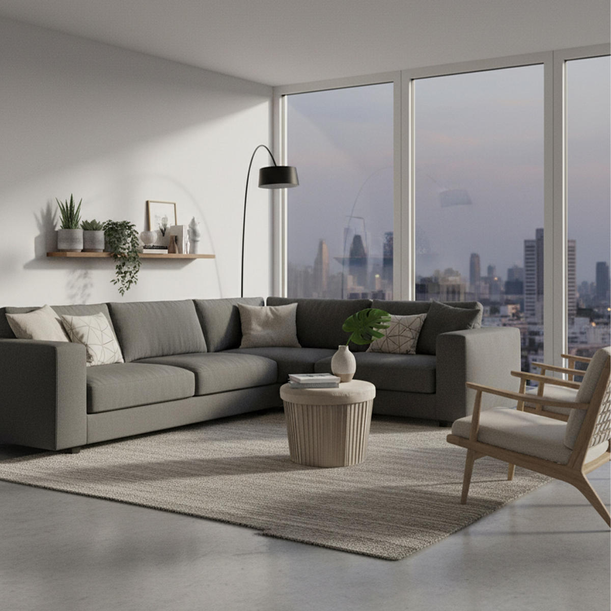 TABURETA - bež, tekstil/leseni material (38/38/38cm) - Relaxdays