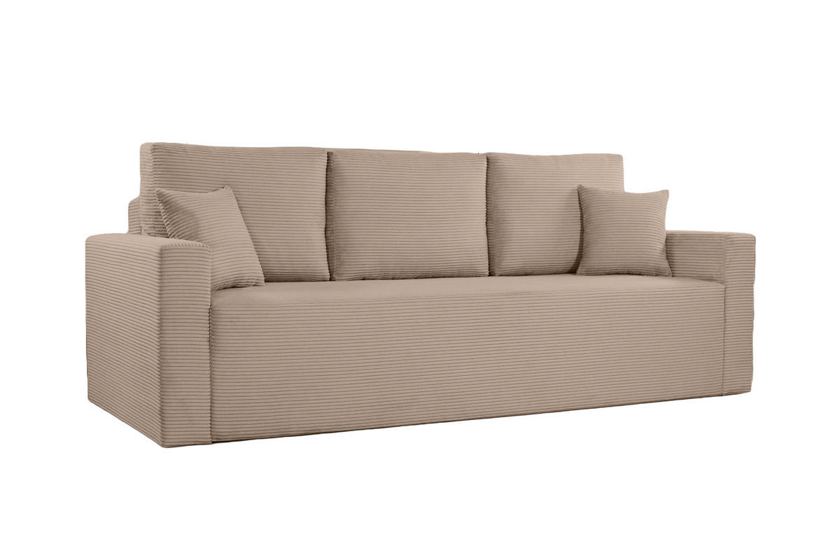 SCHLAFSOFA ZOOM Mit Bettkasten Stoff Zoom Toffee - Hellbraun, Holz/Textil (227/90/92cm) - Kaiser Möbel