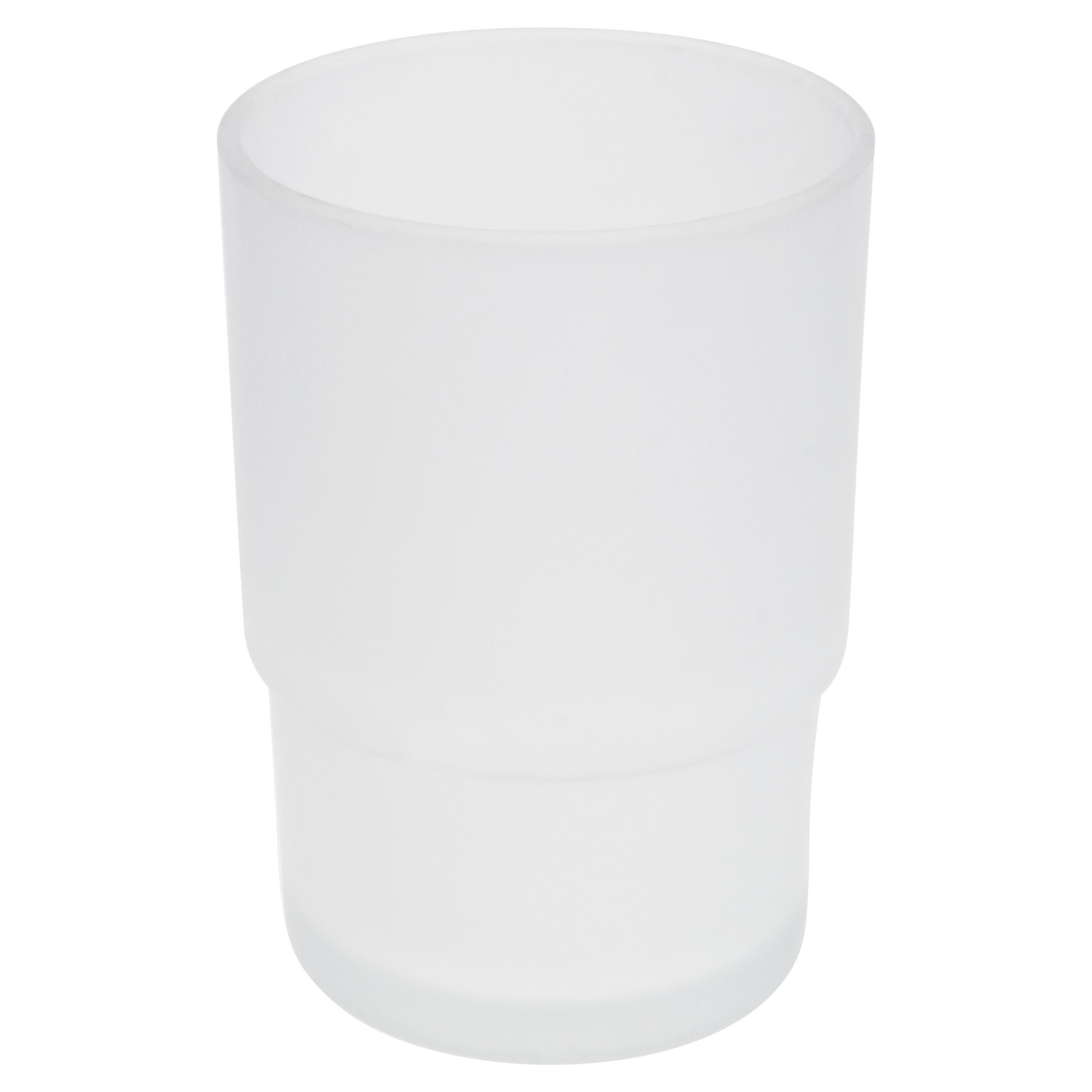 ERSATZGLASBECHER PIAZZA & LUCENTE, satiniertes Glas - Weiß, Glas (6.5/9.5/6.5cm) - bremermann